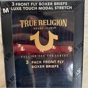 NWT 3 pack Men’s True Religion Lux Boxer Briefs